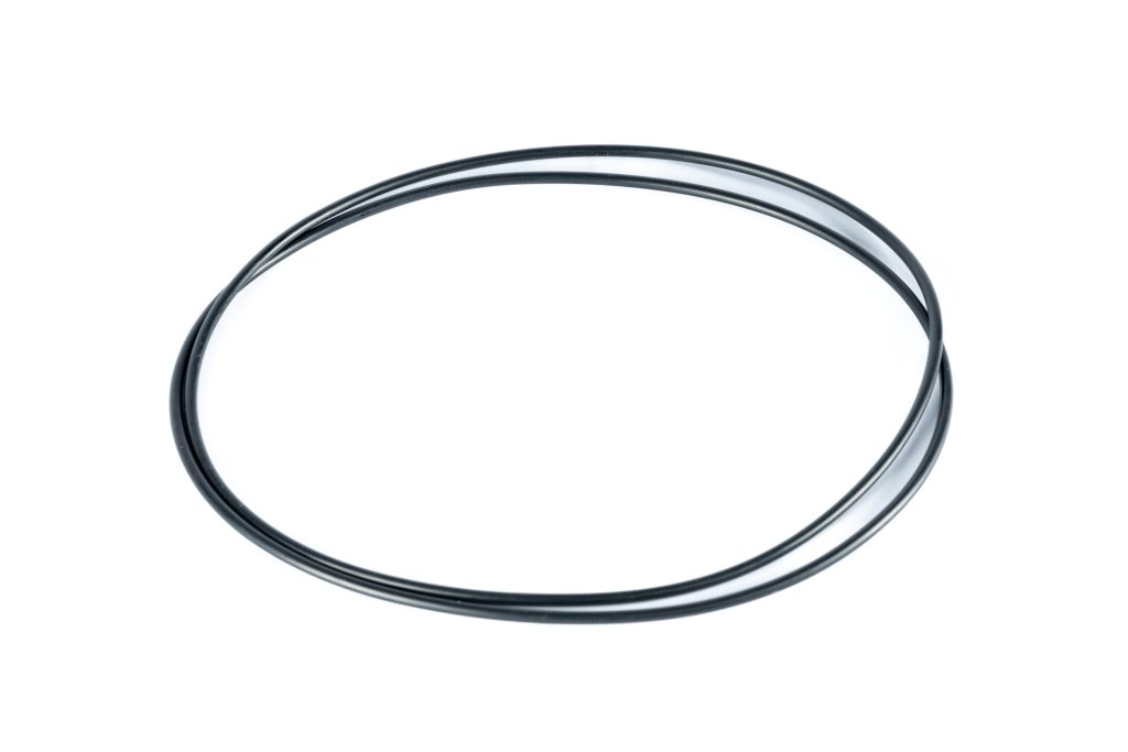 Salty camera housings o-ring on white background