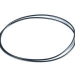 Salty camera housings o-ring on white background