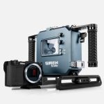 Nikon ZR Boosted underwater housing kit with Nikon Z camera body and skid tray separated
