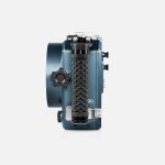 Nikon ZR Boosted underwater housing side profile showing lens port and ergonomic handle grip