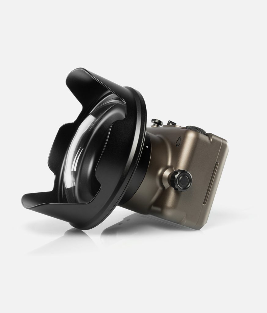 Fujifilm X100VI underwater housing Kelp Bronze glass dome port configuration