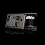 Fujifilm X100VI underwater housing Kelp Bronze open with camera
